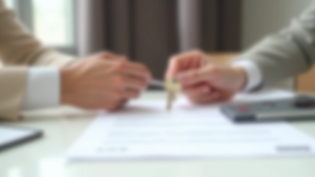 Две руки обмениваются ключами квартиры, рядом лежит договор и деньги на столе