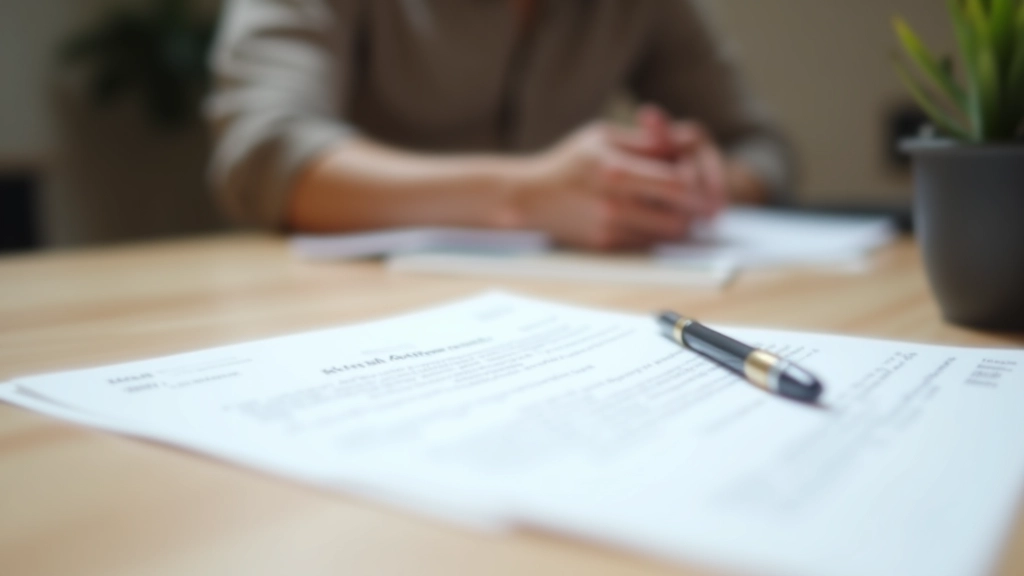 Документы и ручка на столе для подписания договора аренды